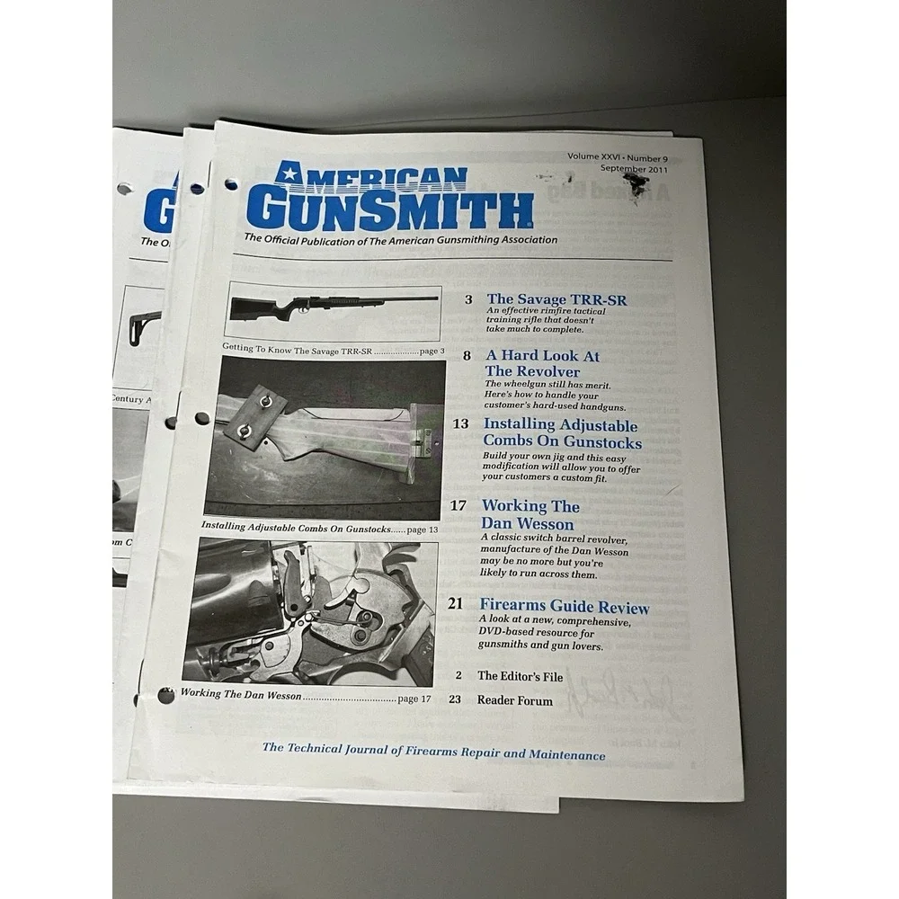 American Gunsmith Magazine 2011 Full Year Lot Of 12- Firearms Repair Maintenance
